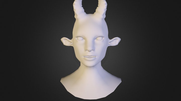 Kiandra Head lowpoly 3D Model