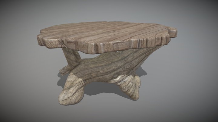 rustic furniture (table) 3D Model