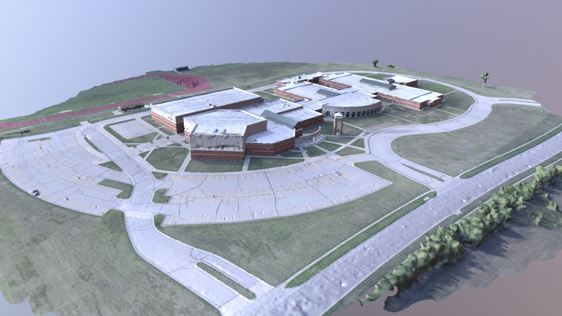 Stucky Middle School Wichita Pix4D Phantom 4A 3D model by headwindh