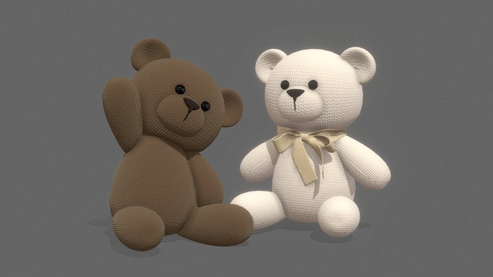 Teddy bears 3D Model