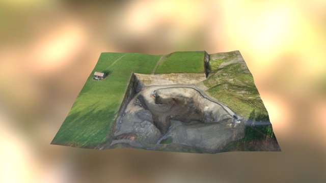 Deponie aus Drohnenvermessung 3D Model