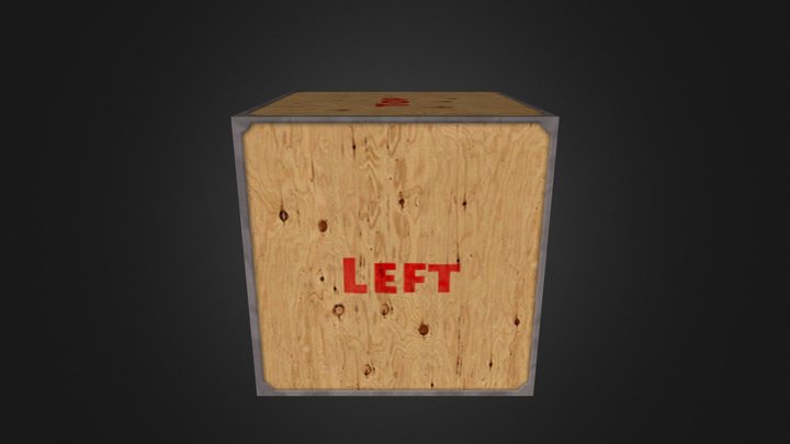 Crate Texture 3D Model