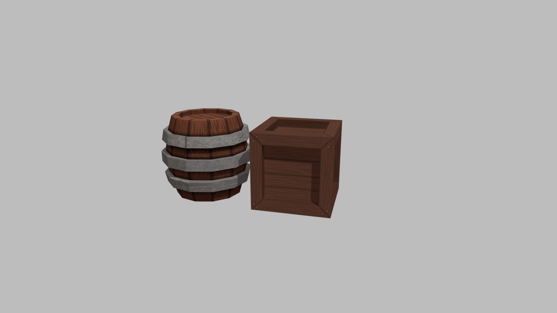 Barrel & Crate - Stylized