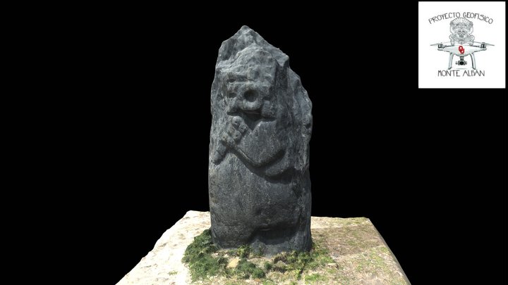 Monte Albán, Carved Stone Tenon, Ballcourt Area 3D Model
