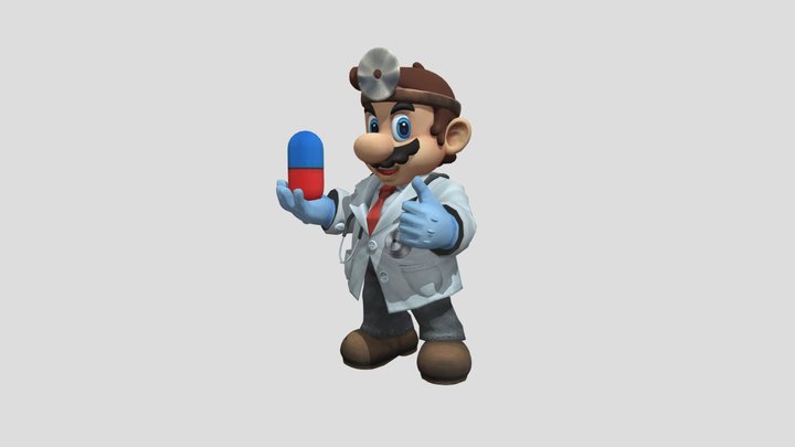 Dr-mario 3D Model