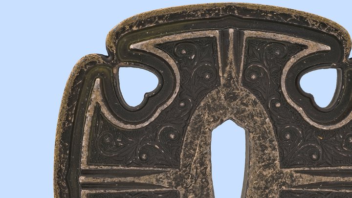 Sword guard Tsuba - Realitycapture app 3D Model