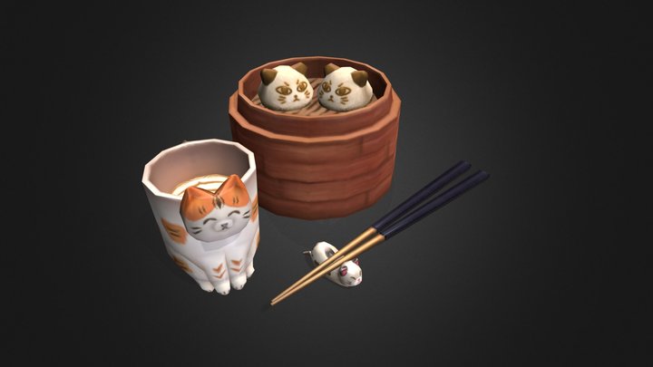 An Impawtant Meal 3D Model