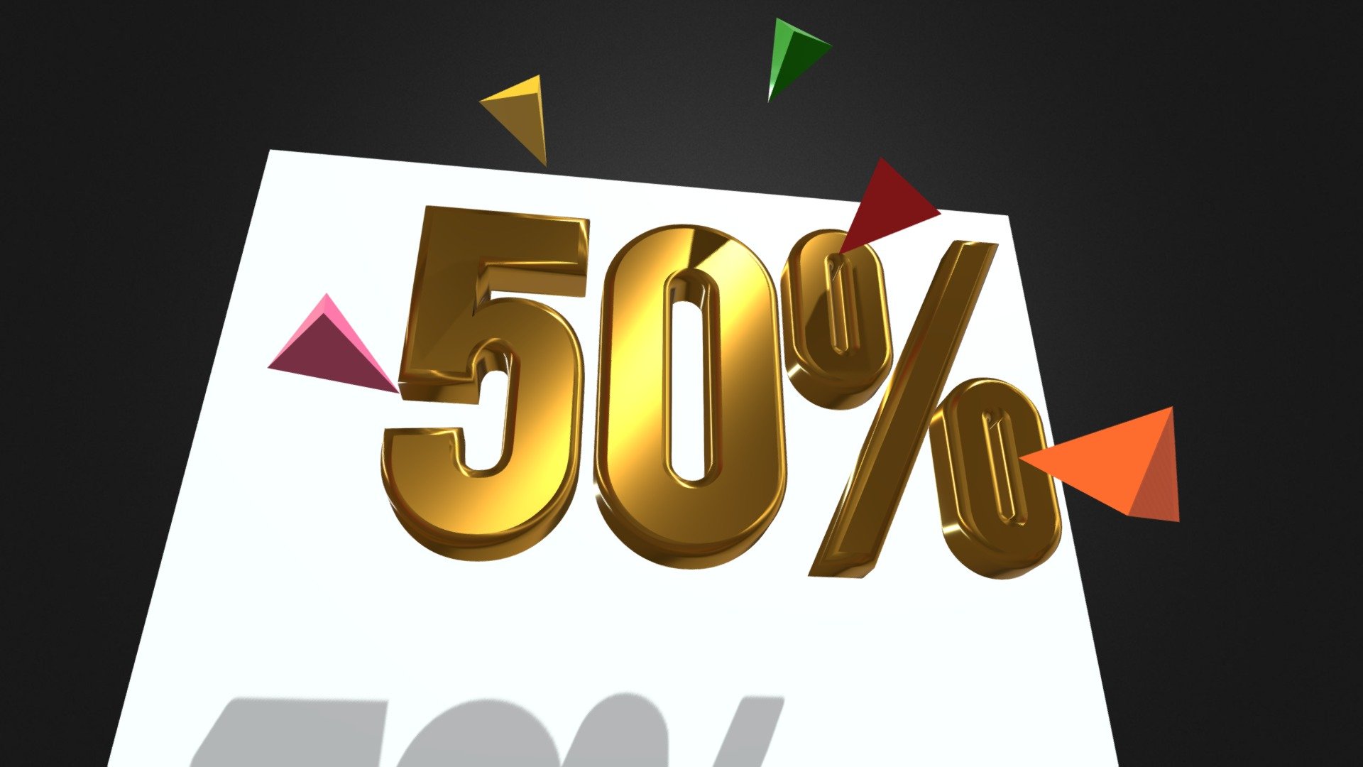 50 % 3d Text_ Anil