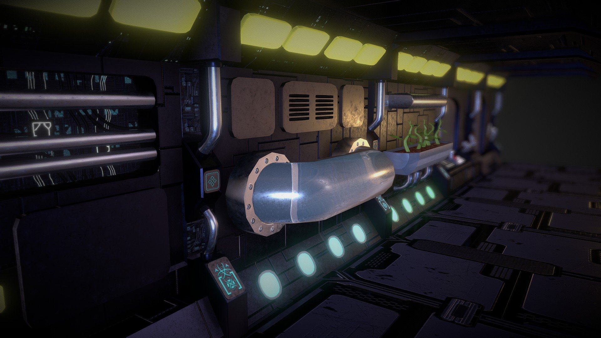 Spaceship Interior 3d Model By Bryanna Cantrell