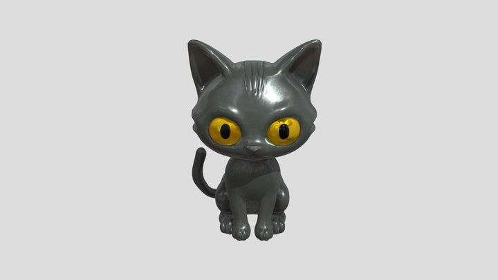 Black Cat Toy 3D Model