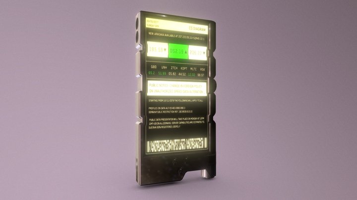 Cyberpunk Phone 3D Model