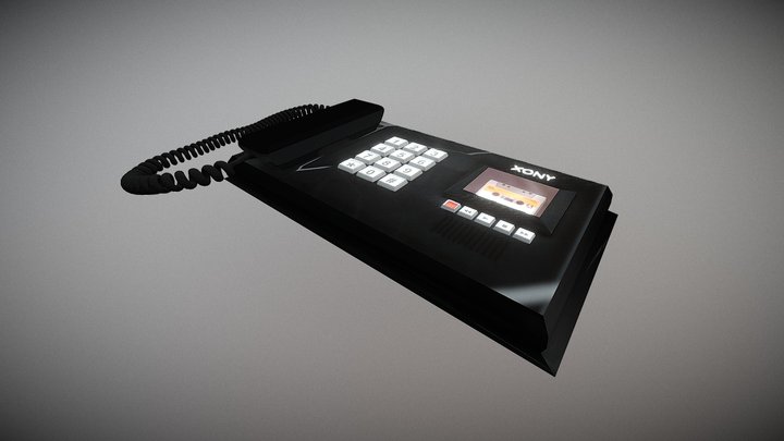 80s Phone 3D Model