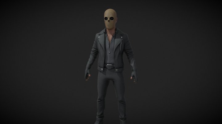 Horror Slasher Killer Character - Game Ready – Modèle 3D gratuit STL