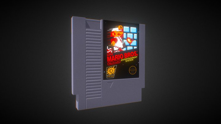 NES Cartridge 3D Model
