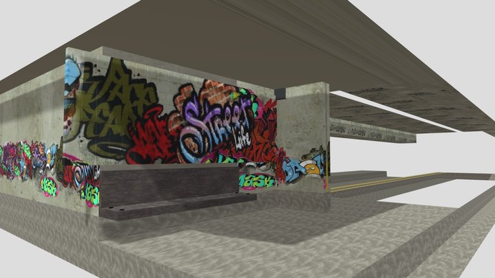 Subway Scene - Blank – Free 3D Model STL