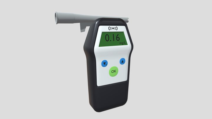 Breathalyzer / Алкотестер 3D Model