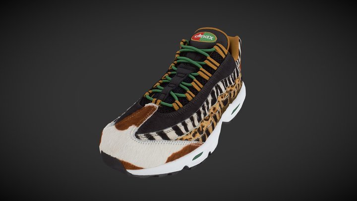 Atmos95 x Nike Air Max Safari Animal Pack 3D Model