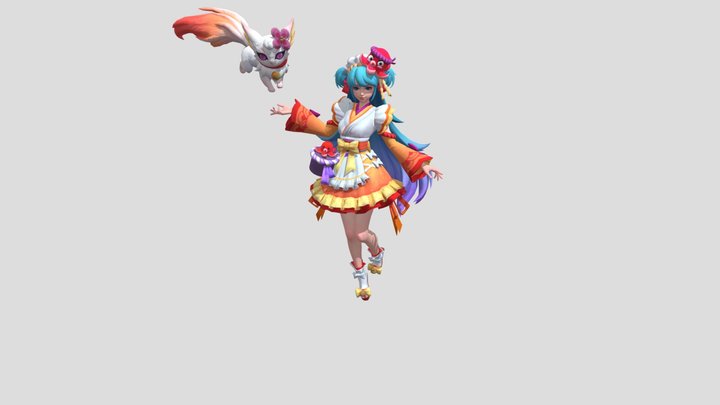 Floryn Idle 3D Model