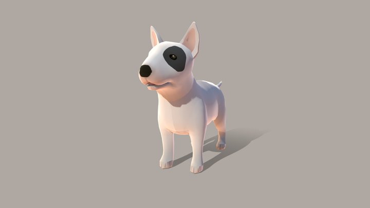 Dog_Bullterrier 3D Model