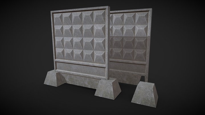 Fence Plate Po-2(FREE) 3D Model