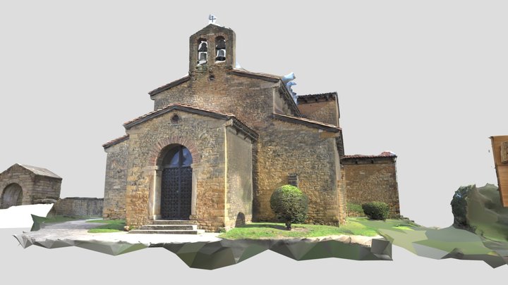 S.Julian Prados + Foncalada + ventana trífora 3D Model