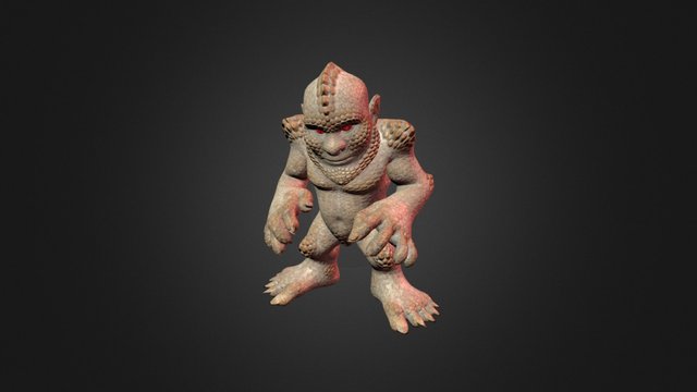 Stone elemental 3D Model