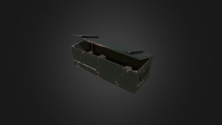 ammo box open 3D Model