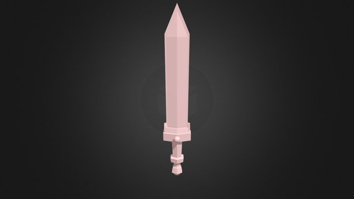Low Poly Sword 3D Model