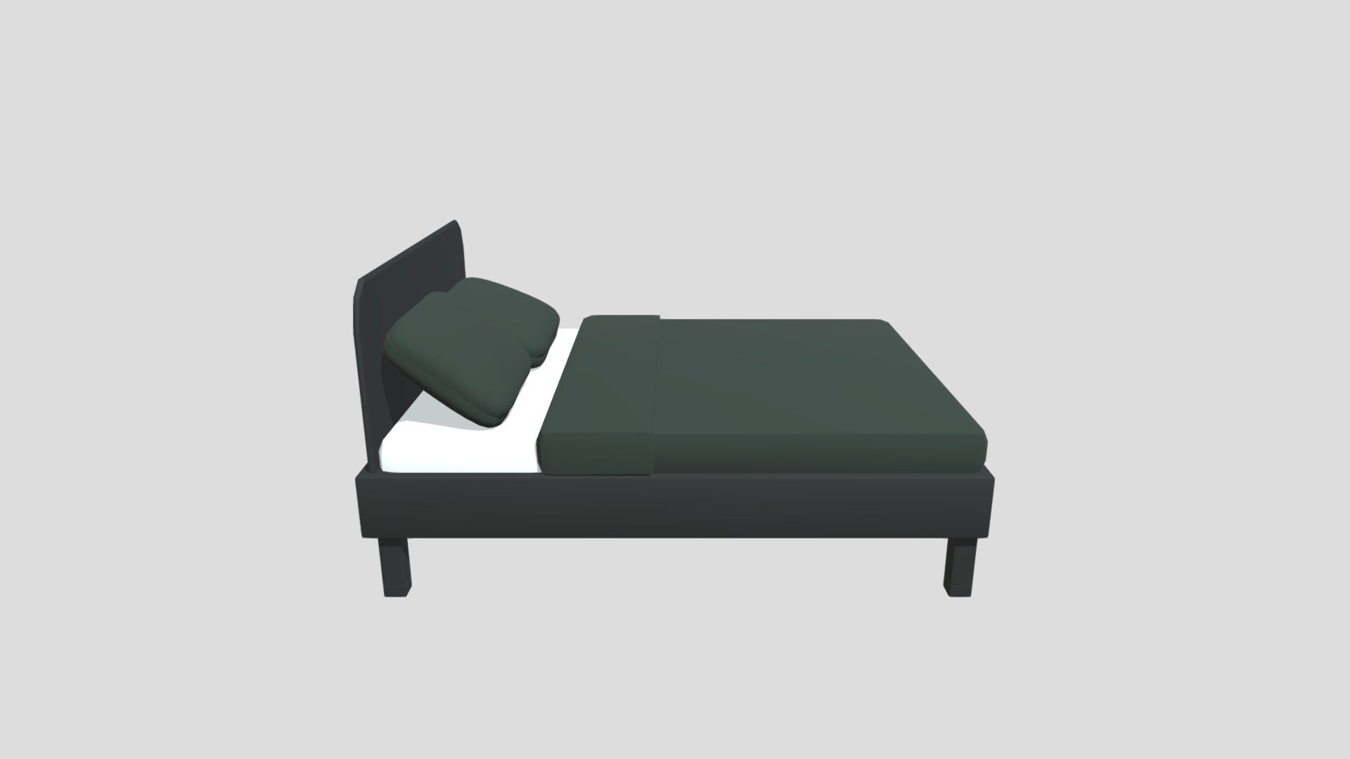 Simple Bed Download Free 3d Model By J0ya2 [e85e5da] Sketchfab