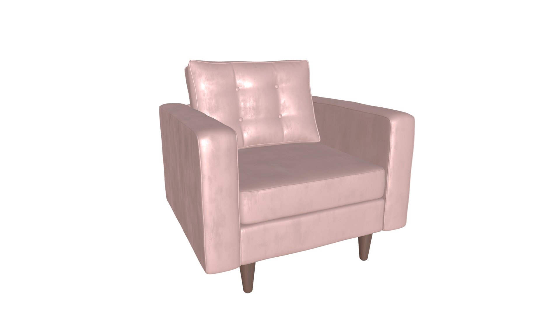 Puget Arm Chair Pink Velvet - 101330