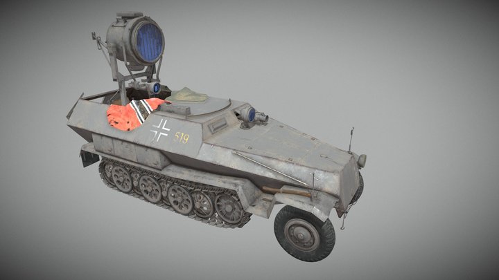 Sd.Kfz.251/20 (Uhu) 3D Model