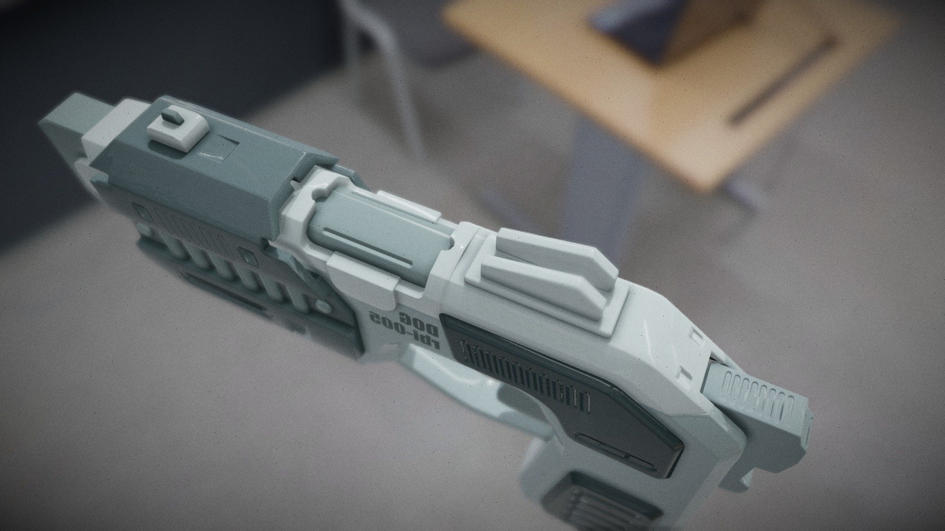 Toy blaster — Sketchfab embed 3D viewer