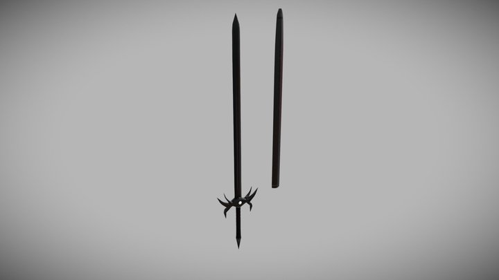 Demonic Sword 3D Model