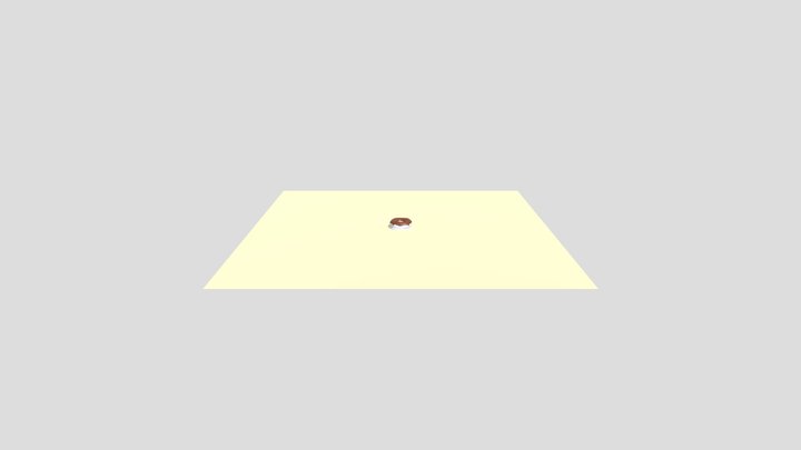 3D model of donut from texas roadhouse menu