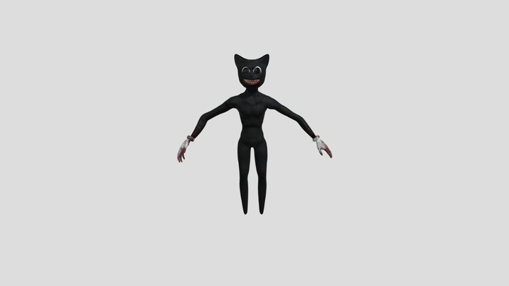 Cartoon cat horror skunx model 3D Model