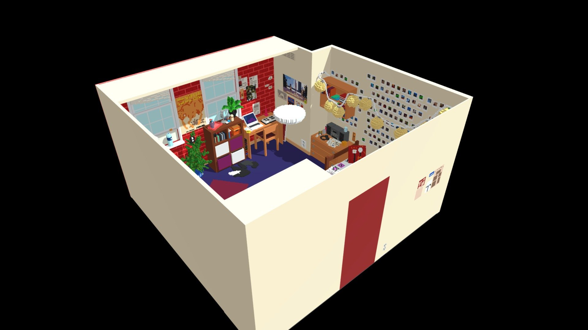 Max's room - 3D model by karolina.mo9rka [e863b0b] - Sketchfab