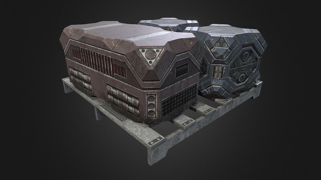 Sci-Fi Crates and Pallet