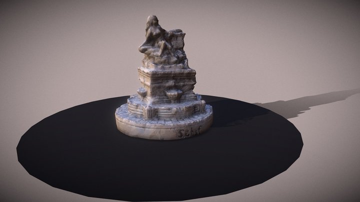 Ain El Fouara Fountain 3D Model