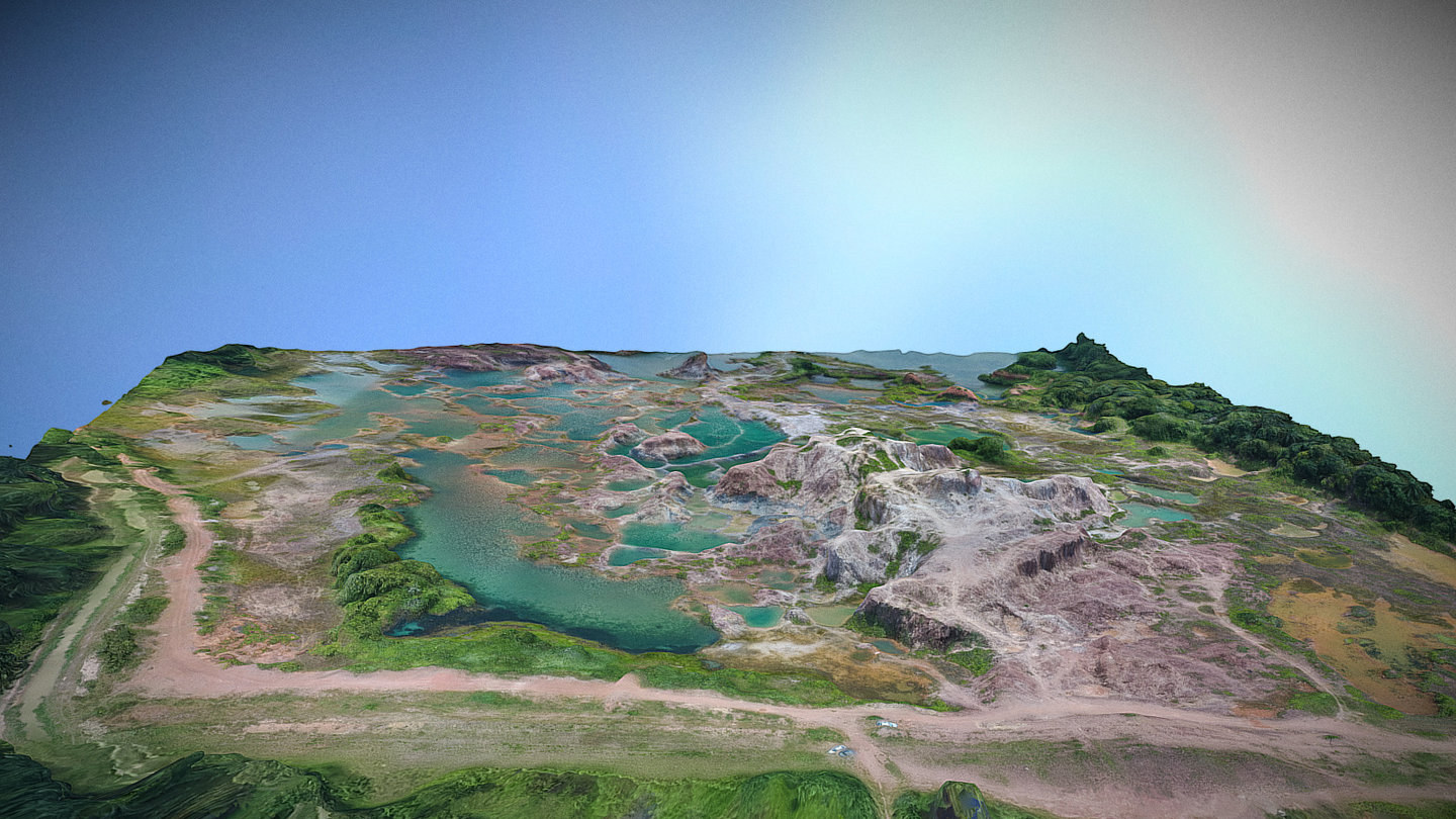Guar Petai rock formation 3D model