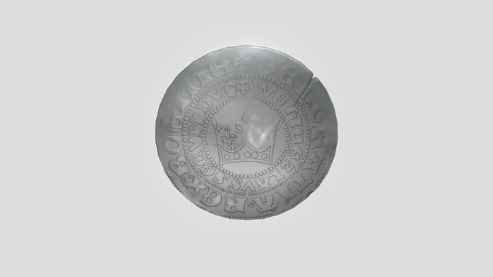 15th Century Groschen 3D Model