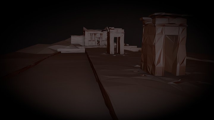 Debod Temple 3D Model