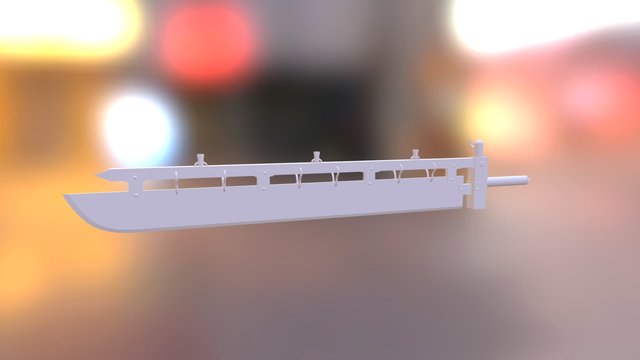 Steampunk Sword 3D Model