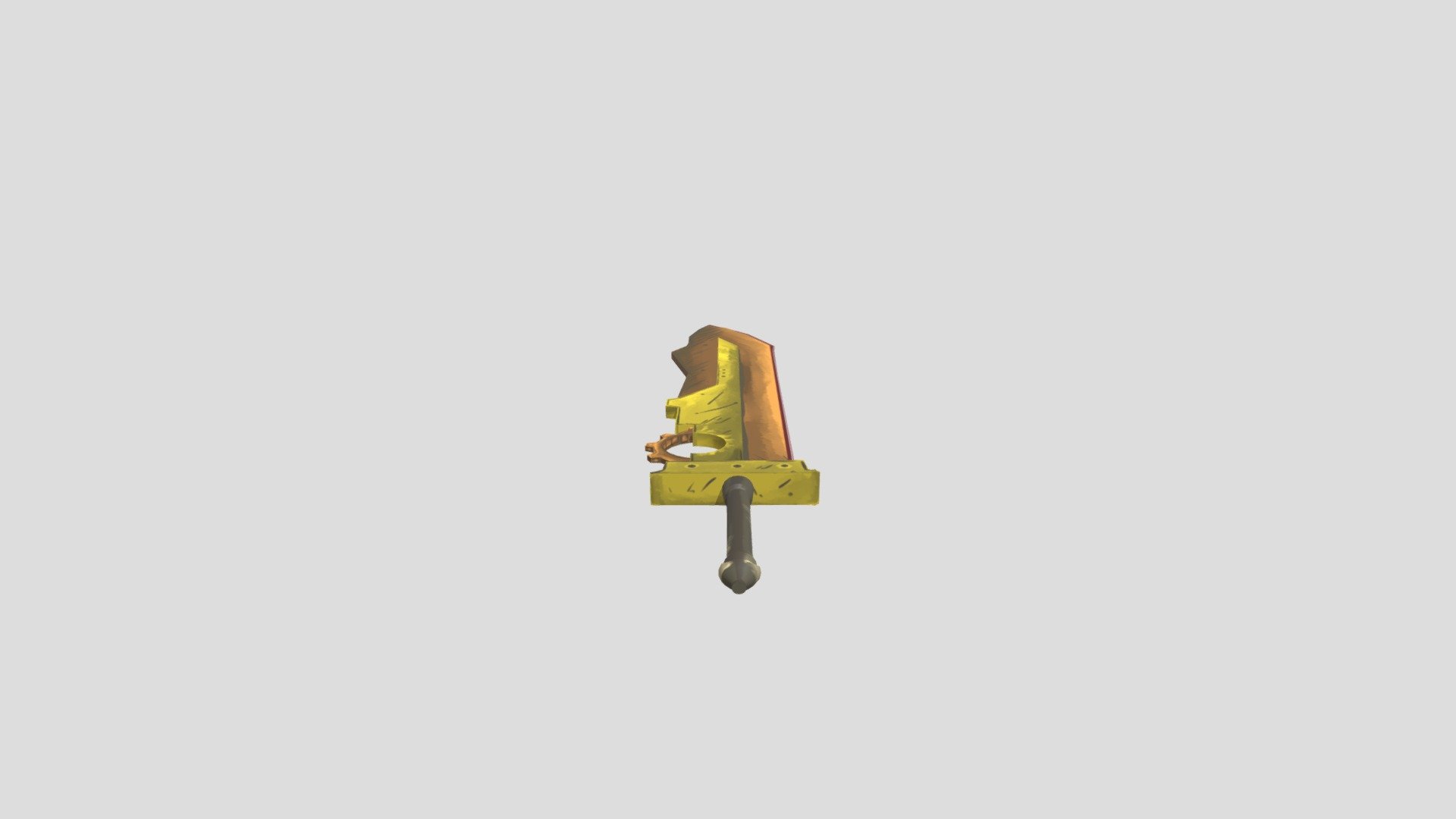 3D Modelling Painted Texture Weapon