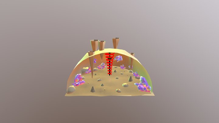 Dungeon Interior 3D Model