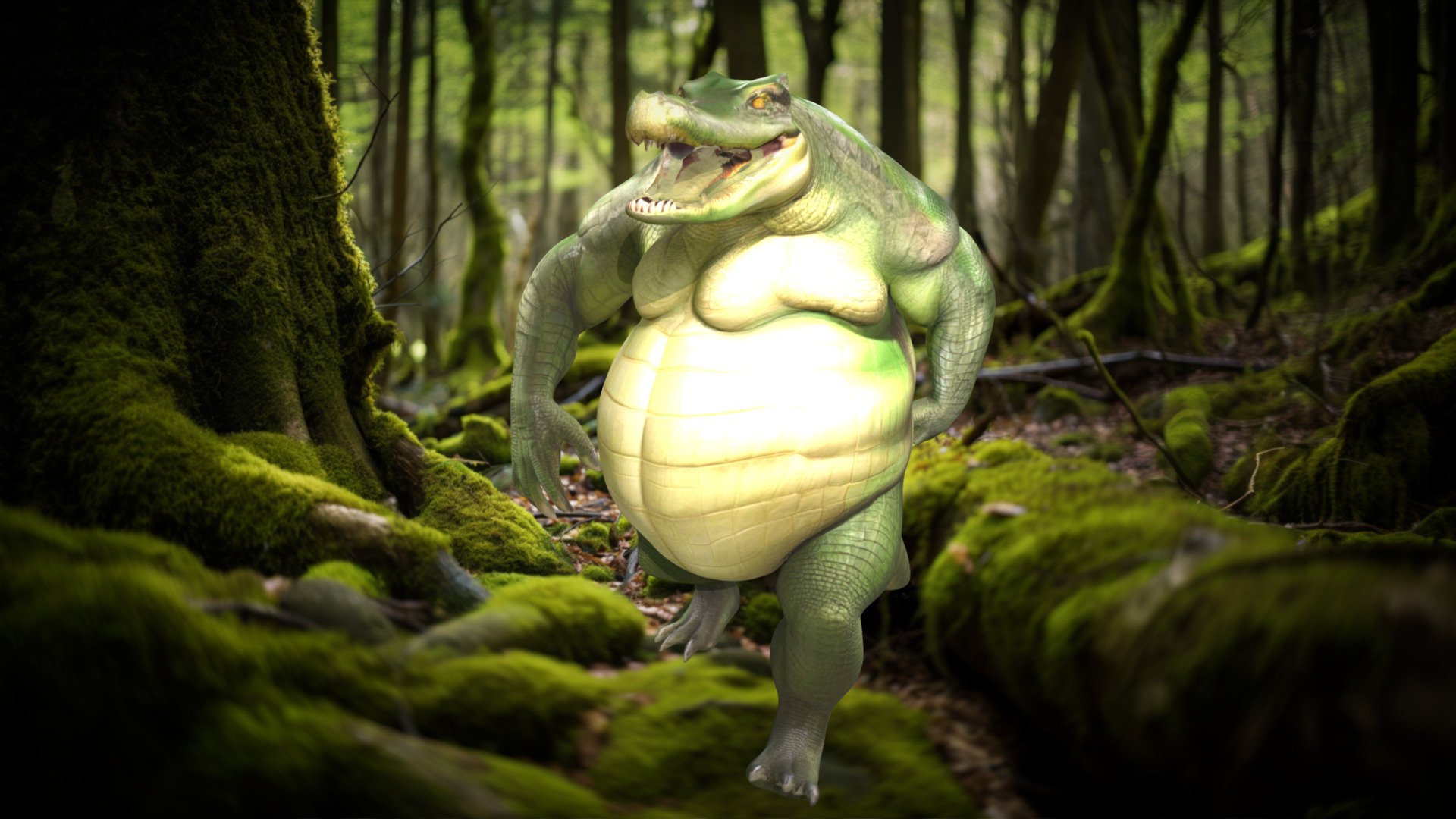 The Chonkiest Gator 🐊 - Download Free 3D model by Eve Bat Studios ...