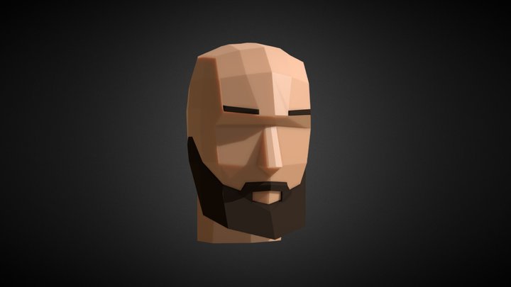 Low-poly Head 3D Model