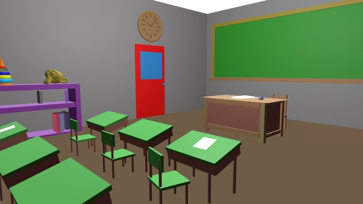 classroom 3D Model