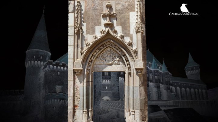 Corvin Castel - The Knights Hall portal 3D Model