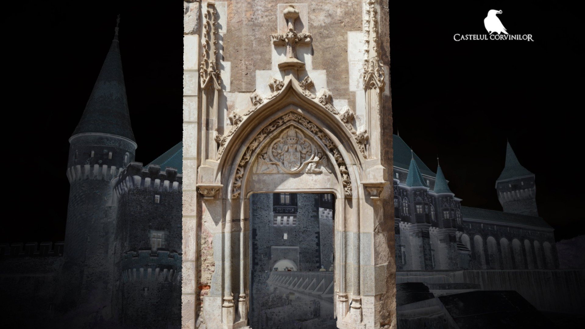 Corvin Castel - The Knights Hall portal