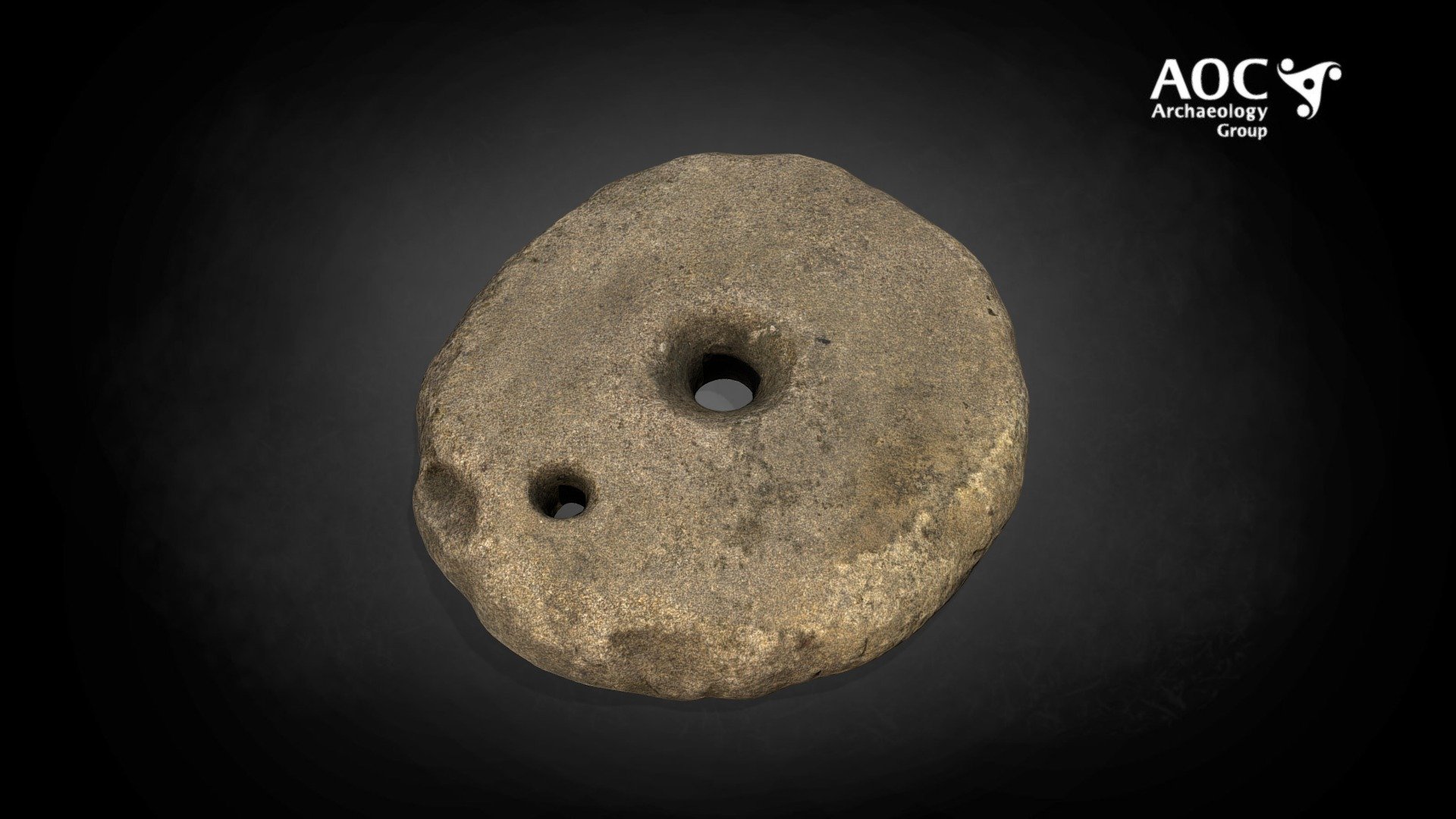 Quern Stone from Clachtoll Broch, Assynt (150) - 3D model by AOC ...
